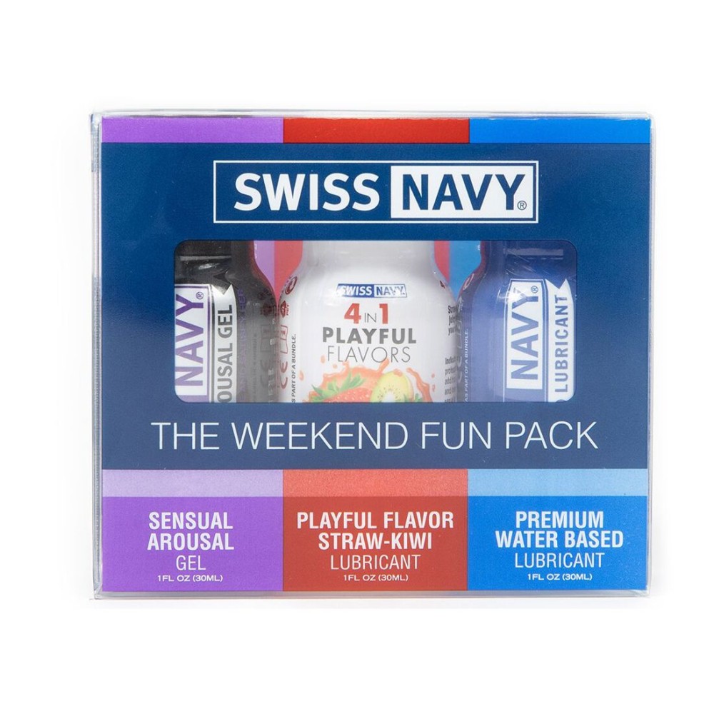 Розпродаж!!! Набір Swiss Navy Weekend Fun Pack 3 х 30 мл (термін 05.03.2027) - зображення 1