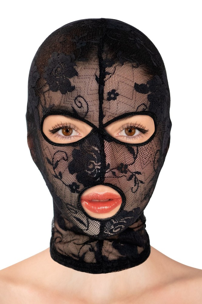 Капюшон Fetish Tentation Patterned Fishnet Hood, ажурна сітка - зображення 1