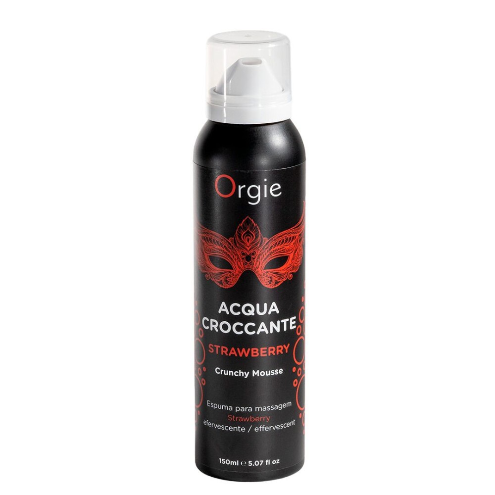 Масажна пінка Orgie – Acqua Croccante Strawberry (150 мл), ефект бульбашок, що лопаються - зображення 1