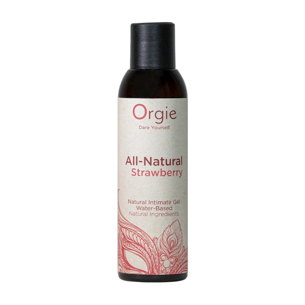 Лубрикант на водній основі Orgie All Natural Strawberry, 150 мл, зі смаком та ароматом полуниці - зображення 1