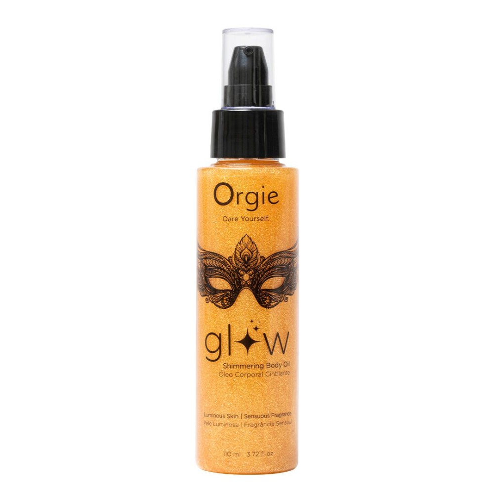 Олія-шимер для тіла Orgie – Glow Shimmering Body Oil (110 мл), чуттєвий аромат, зволоження - зображення 1