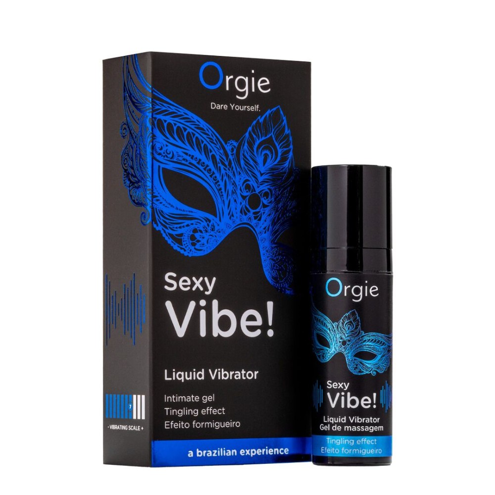Рідкий вібратор Orgie Sexy Vibe! Liquid Vibrator, 15 мл, з ефектом мурашок - зображення 1