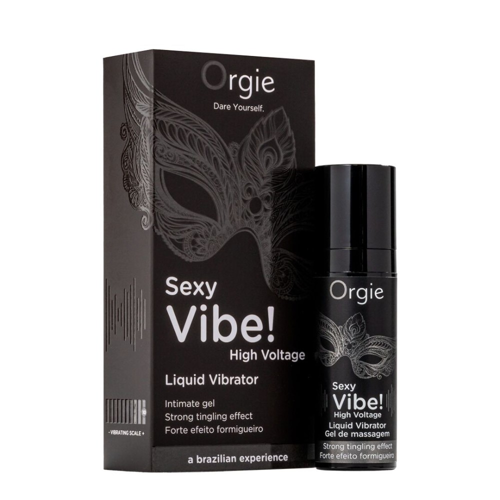 Рідкий вібратор Orgie Sexy Vibe! High Voltage, 15 мл, ефект мурашок + дуже потужна вібрація - зображення 1