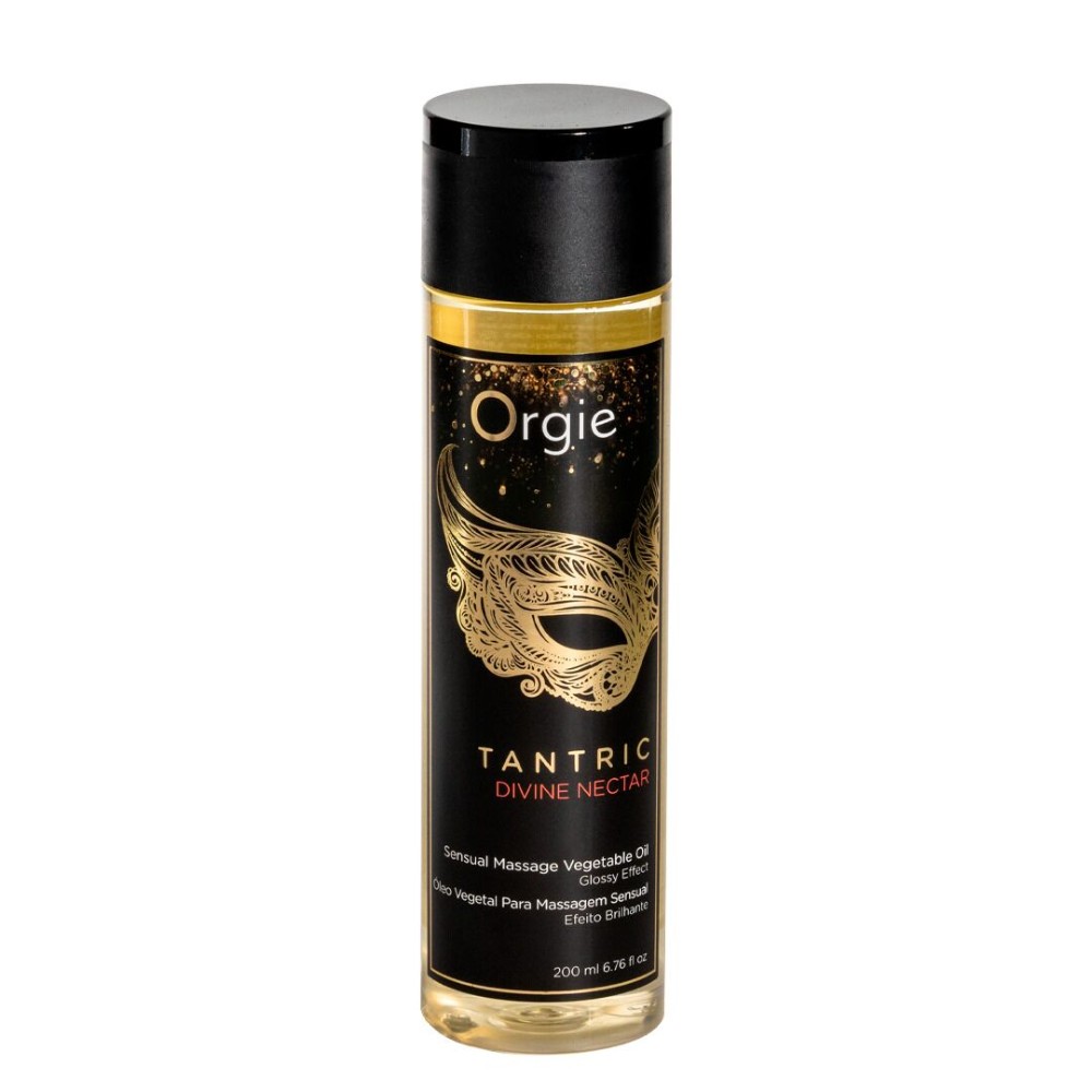 Масажна олія Orgie – Tantric Divine Nectar (200 мл), для тантричного масажу, зволоження - зображення 1