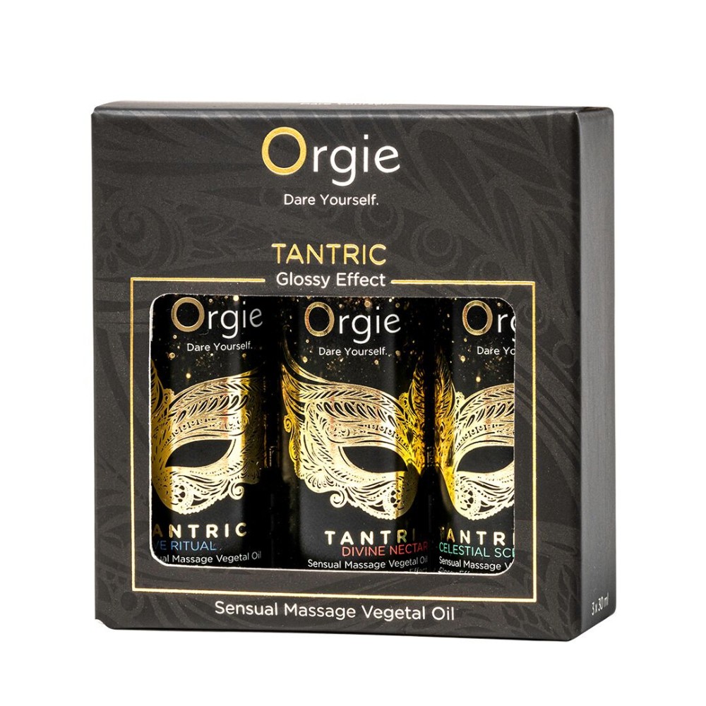 Набір олій для тантричного масажу Orgie – Tantric Mini Size Collection (3х30 мл), зволоження - зображення 1