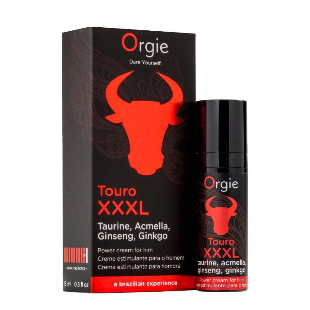 Крем для посилення ерекції Orgie Touro XXXL Power Cream, 15 мл, з ефектом вібрації - зображення 1