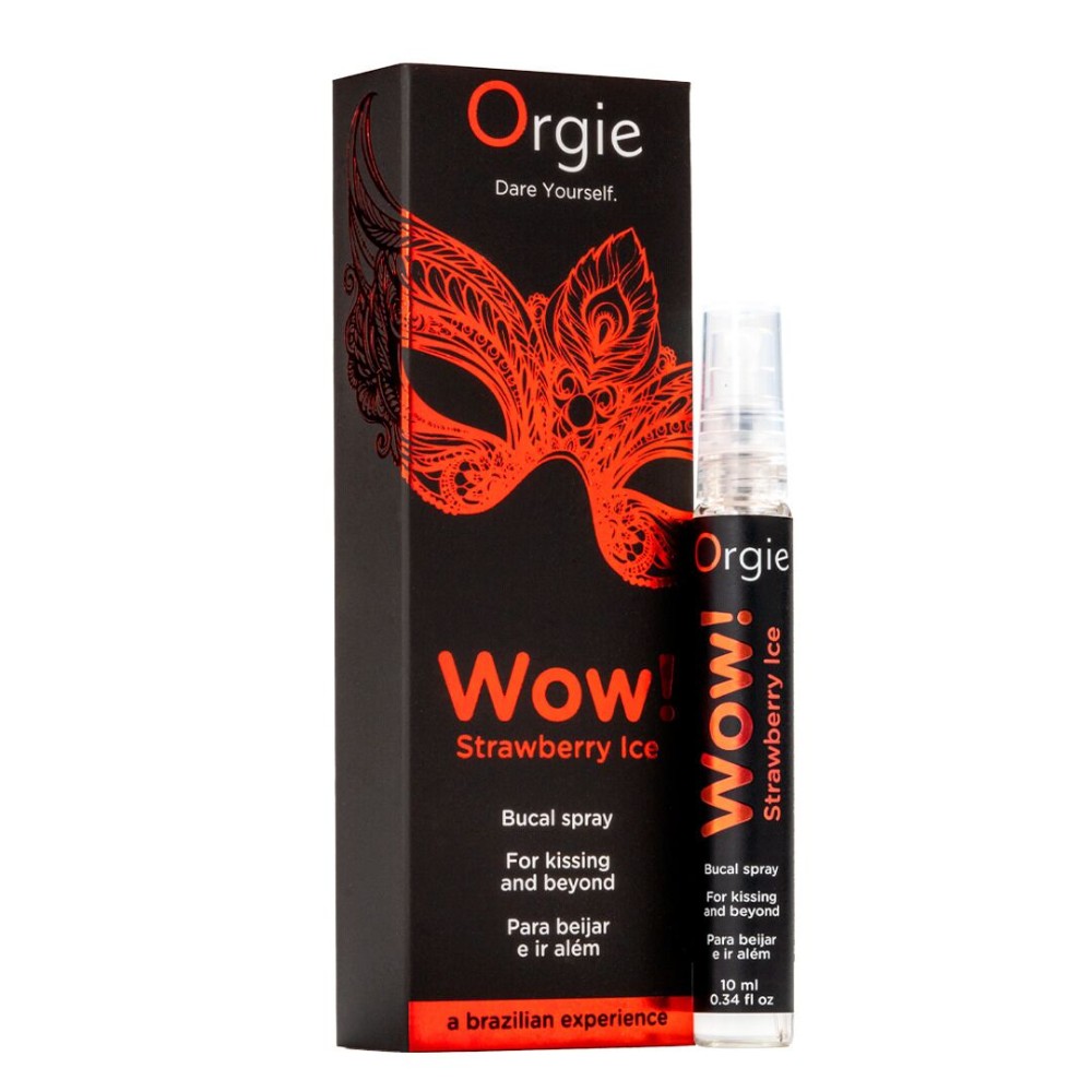 Спрей для орального сексу Orgie – Wow! Strawberry Ice (10 мл) з охолоджувальним ефектом - зображення 1