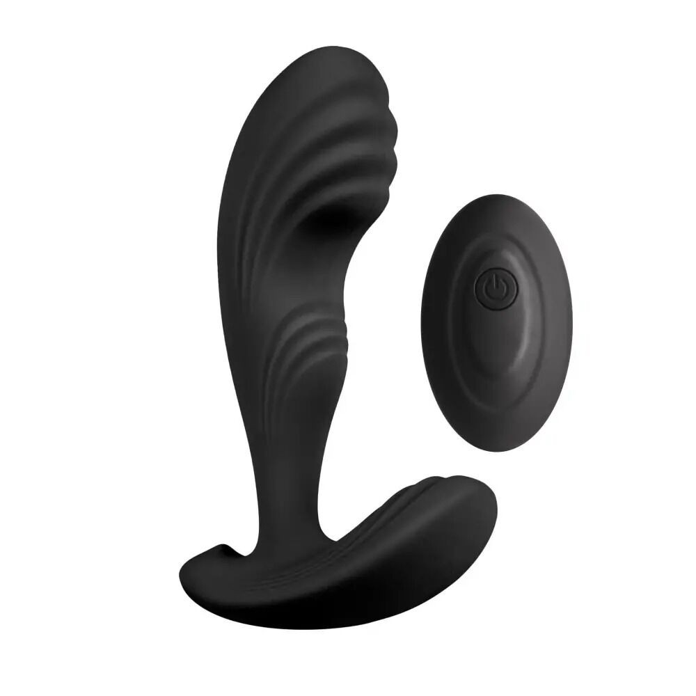 Вібромасажер простати S Pleasures Premium Cozy, чорний, з рельєфною головкою, 10 режимів - зображення 1