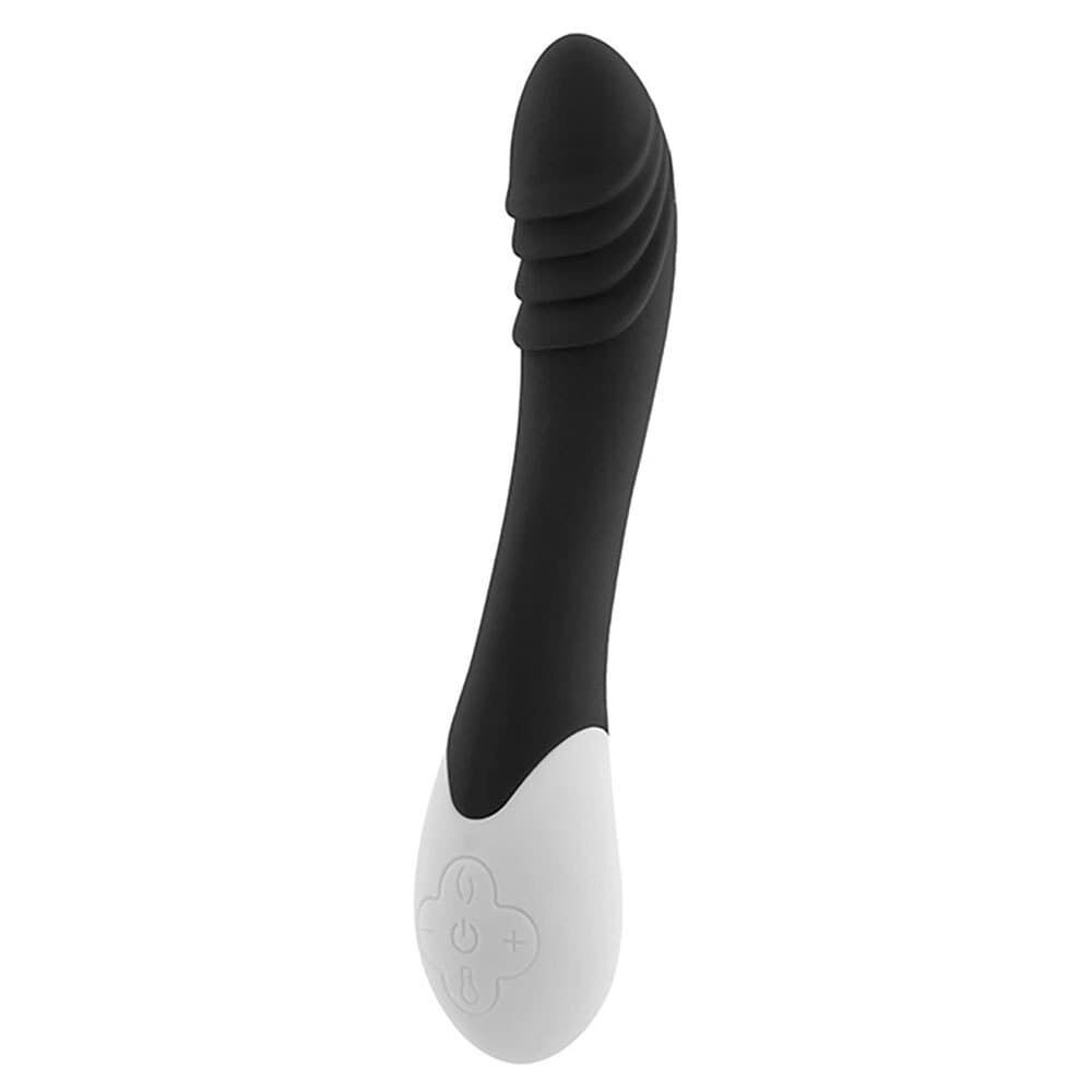 Вібратор S Pleasures Premium Phoenix, для точки G, чорний, водостійкий, 16 видів вібрації, нагрів - зображення 1