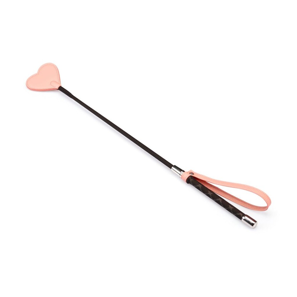 Шльопалка-сердечко Liebe Seele Dark Candy Pink Riding Crop, 55 см - зображення 1