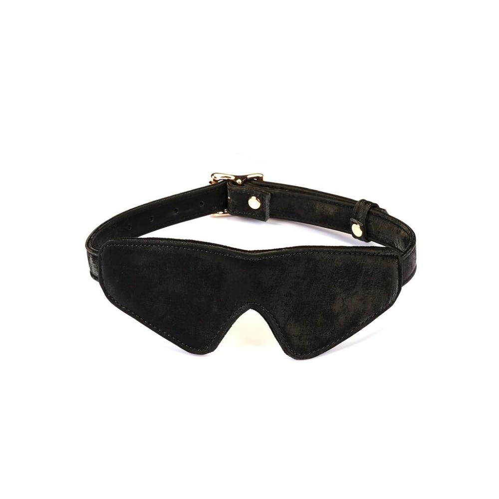 Маска на очі Liebe Seele Boudoir Amor Blindfold Black, щільне прилягання, оксамитовий фініш - зображення 1