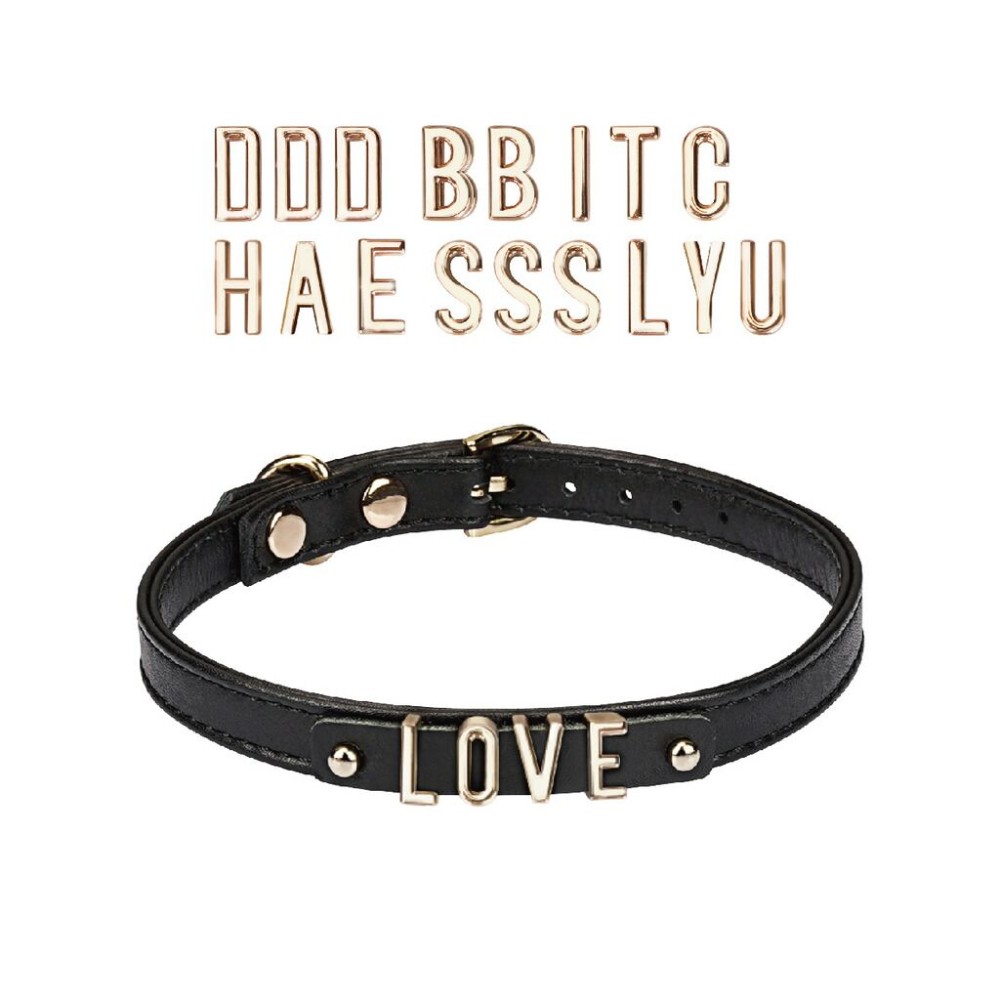 Чокер Liebe Seele DIY Choker with 21 Removable Letters, знімні букви, 21 буква в комплекті - зображення 1
