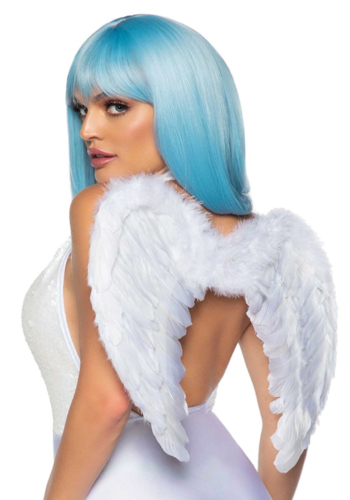 Крила ангела Leg Avenue Marabou Feather Angel Wings, справжнє пір'я - зображення 1