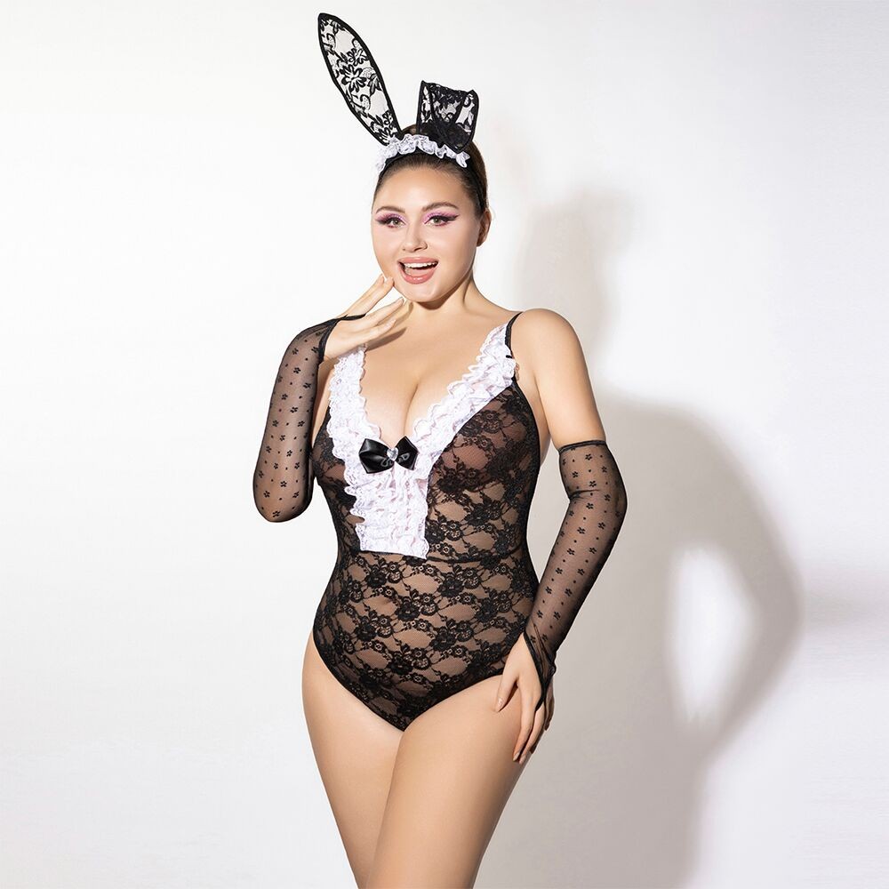 Еротичний костюм зайчика JSY P61101 Plus Size - зображення 1
