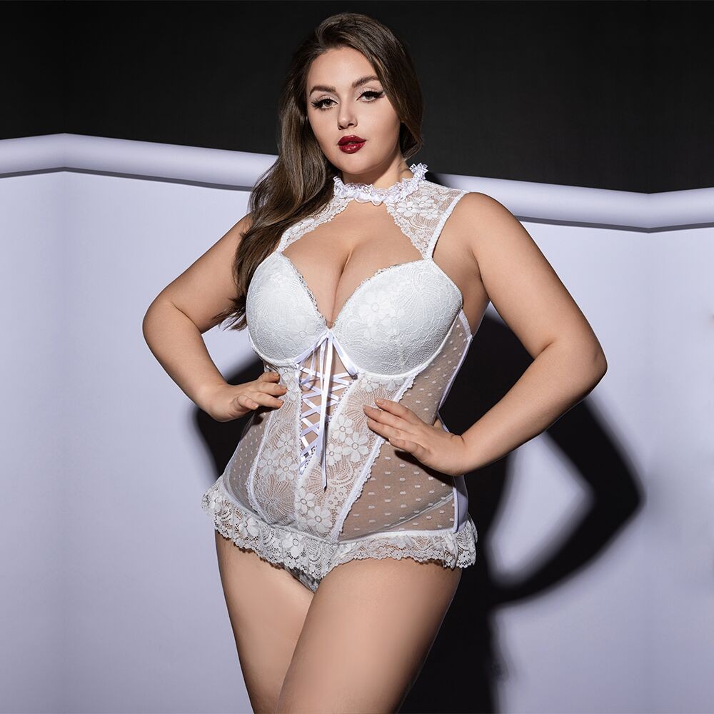 Корсет JSY P61132 White Plus Size - зображення 1