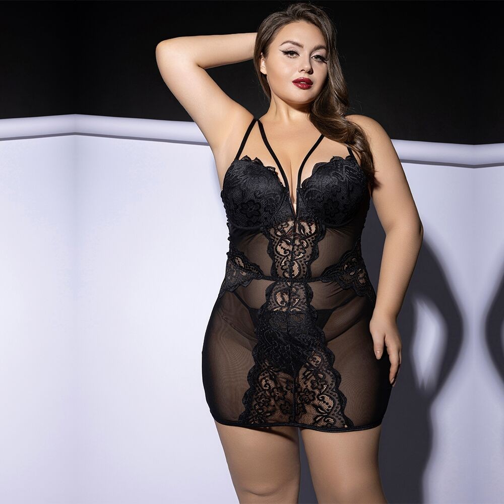 Сукня JSY P61150 Black Plus Size - зображення 1