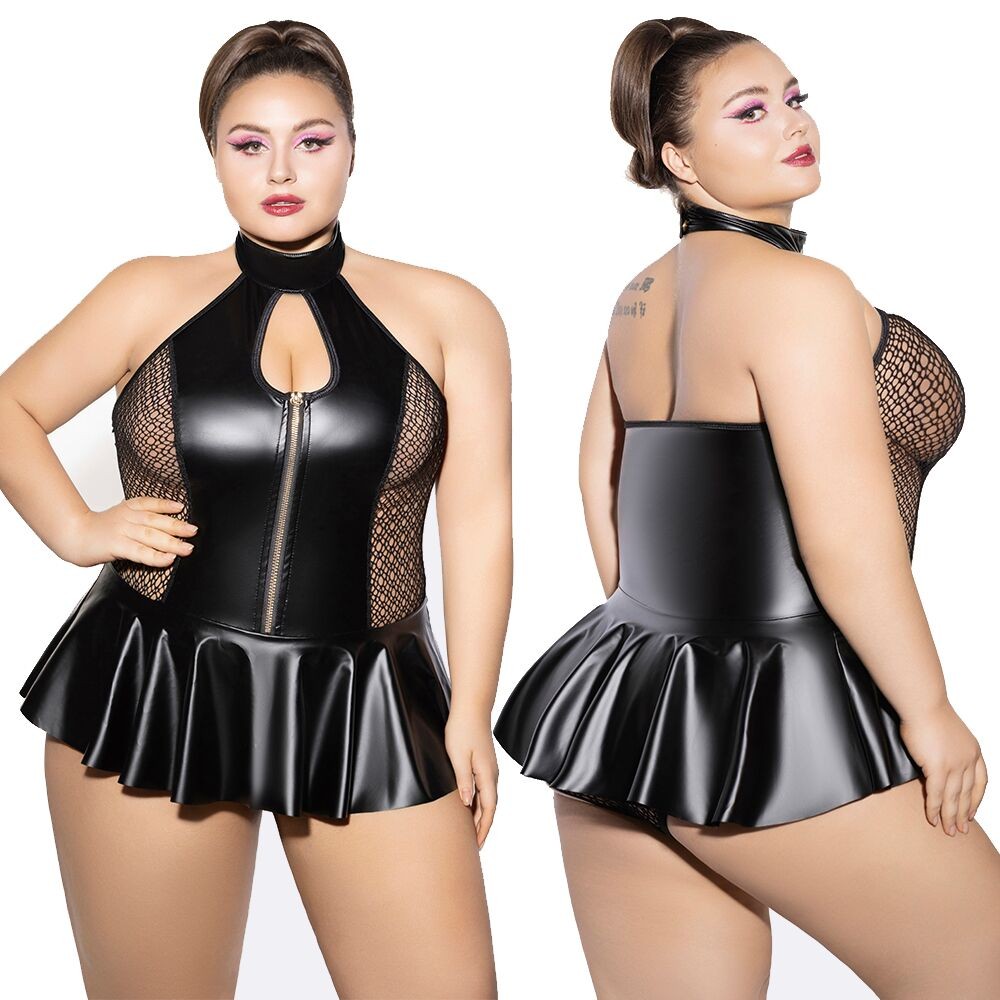 Боді JSY P61158 Black Plus Size - зображення 1