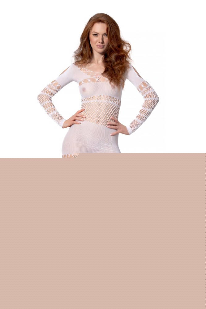 Бодістокінг Passion BS105 One Size, white - зображення 1