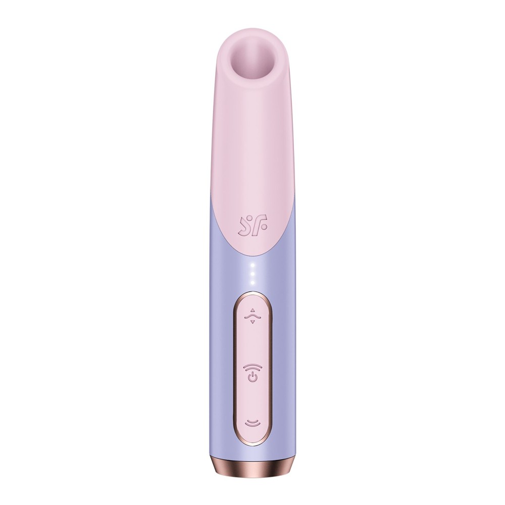 Вакуумний стимулятор Satisfyer Bold Kiss Violet, магнітна технологія 3D Air Pulse, 30 режимів роботи - зображення 1
