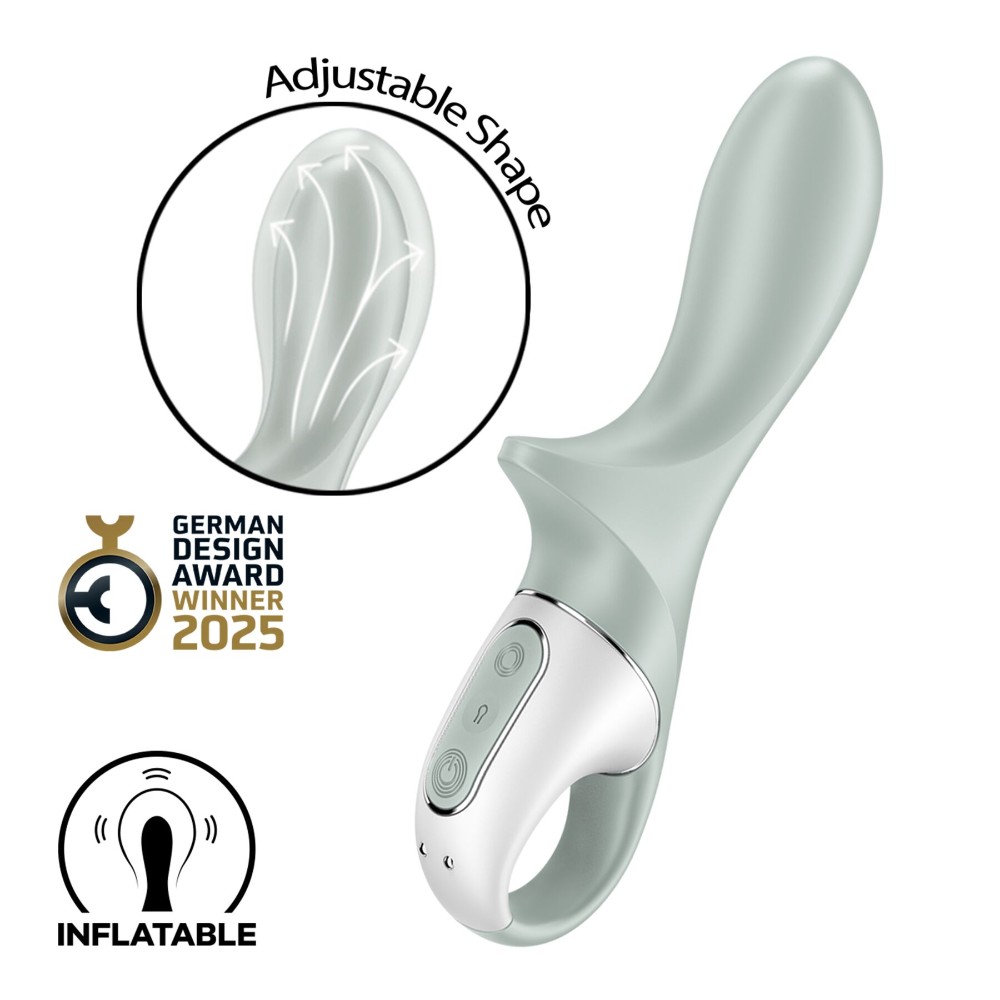 Анальний надувний вібратор Satisfyer Air Pump Booty 3, гнучкий стовбур - зображення 1