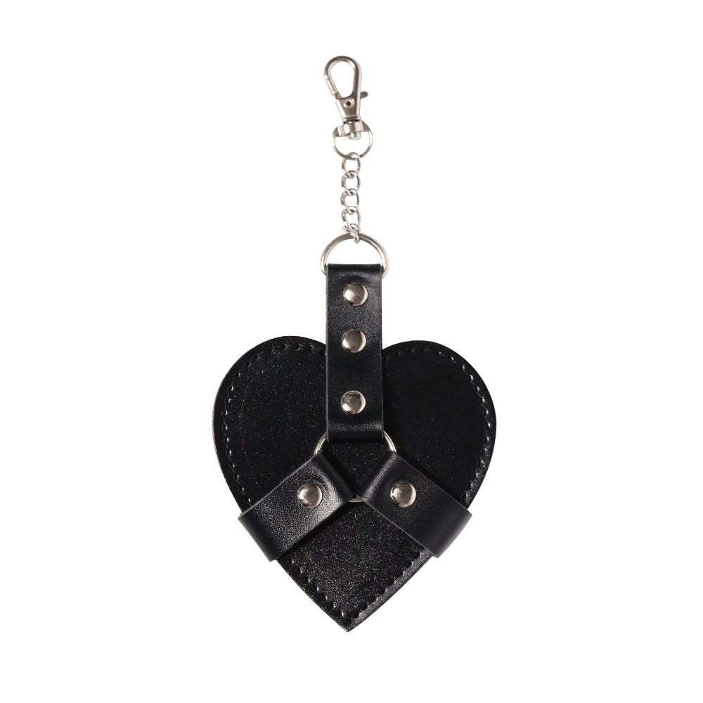 Брелок на карабіні для ключів Art of Sex Chained Heart, Чорний - зображення 1
