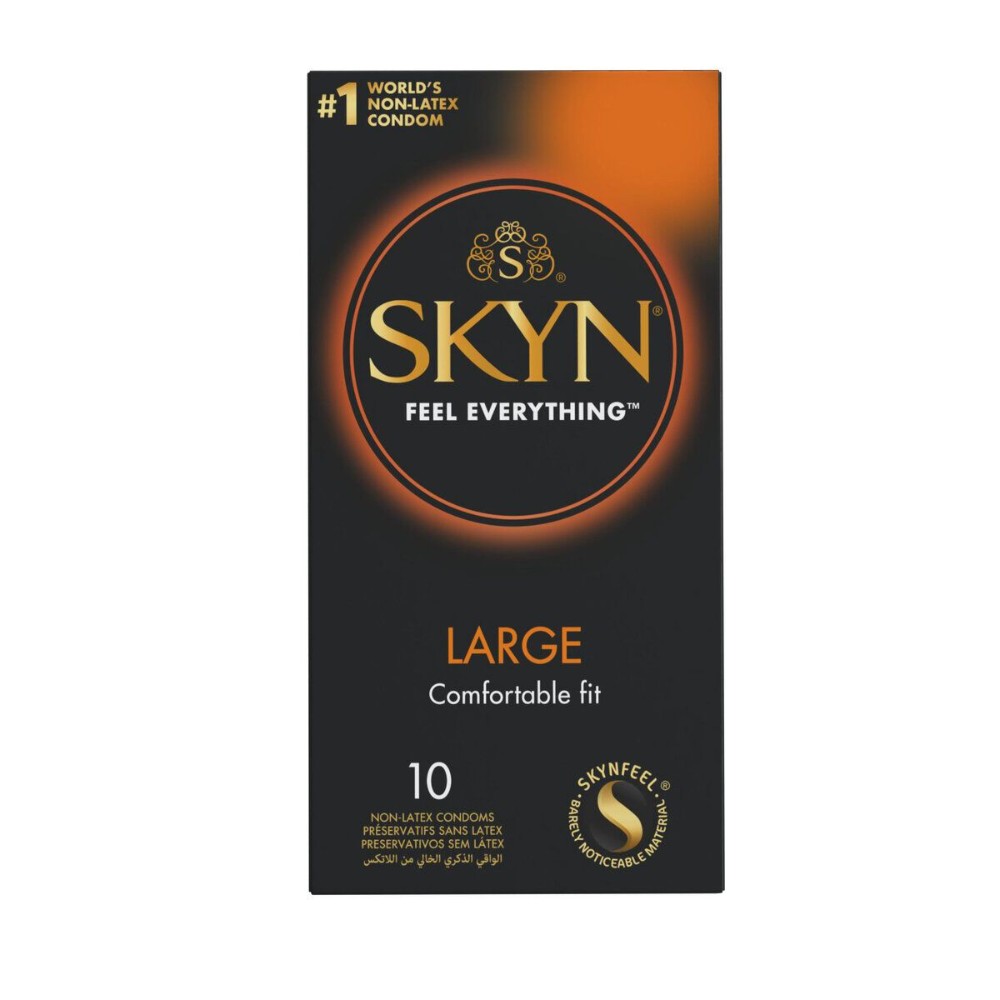 Безлатексні преміум-презервативи SKYN Large 10 шт, збільшений розмір - зображення 1