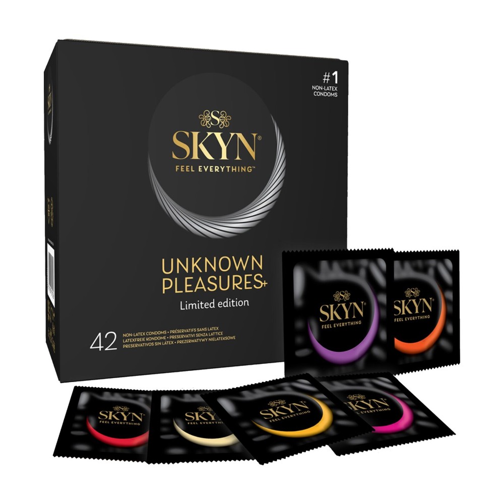 Безлатексні преміум-презервативи SKYN Unknown Pleasures 42 шт, 6 різних видів - зображення 1