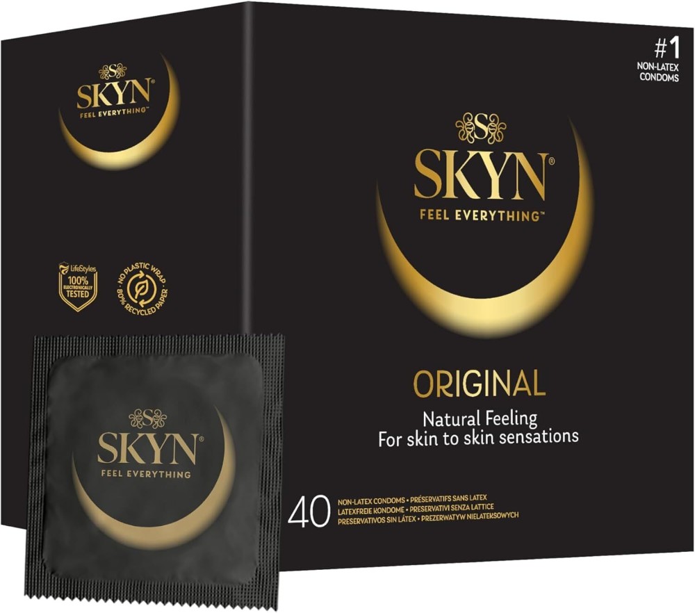 Безлатексні преміум-презервативи SKYN Original 40 шт - зображення 1