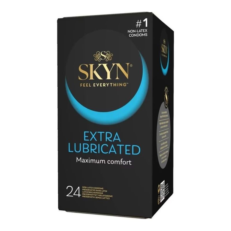Безлатексні преміум-презервативи SKYN Extra Lubricated 24 шт, на 40 % більше змазки - зображення 1