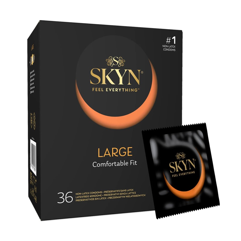 Безлатексні преміум-презервативи SKYN Large 36 шт, збільшений розмір - зображення 1