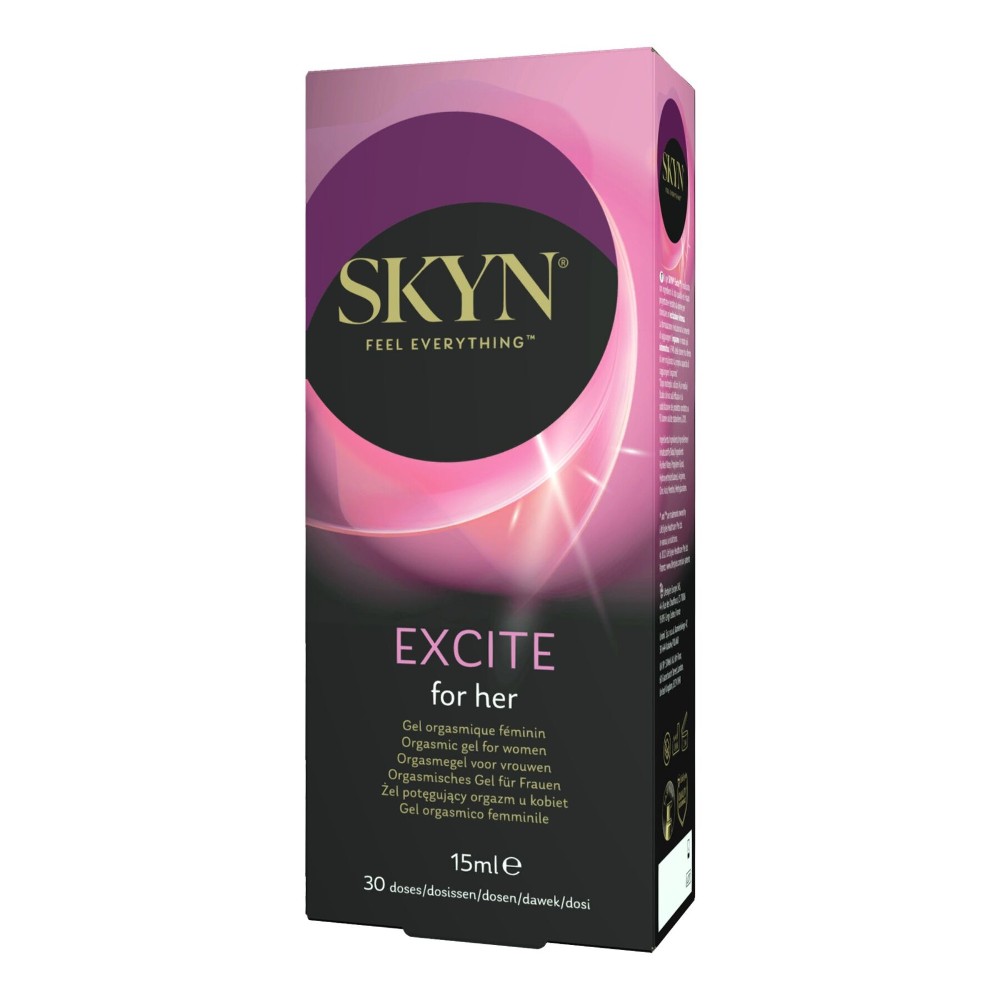 Збуджувальний гель SKYN Excite for her 15 мл, поколювання, ефект тепло-холод, містить L-аргінін - зображення 1