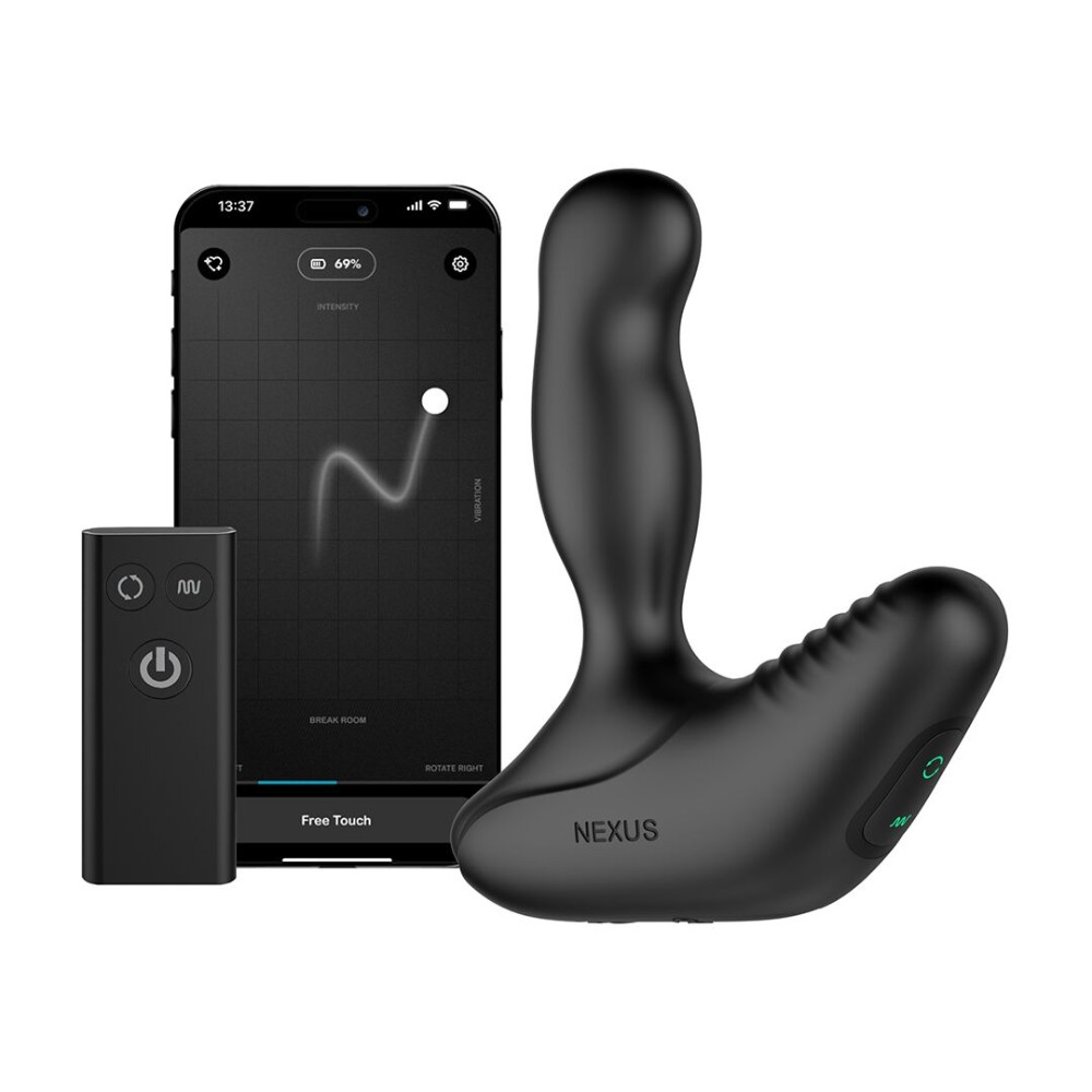 Смарт-масажер простати Nexus Revo Stealth with APP, вібрація+ротація, пульт ДУ, до 10 годин роботи - зображення 1