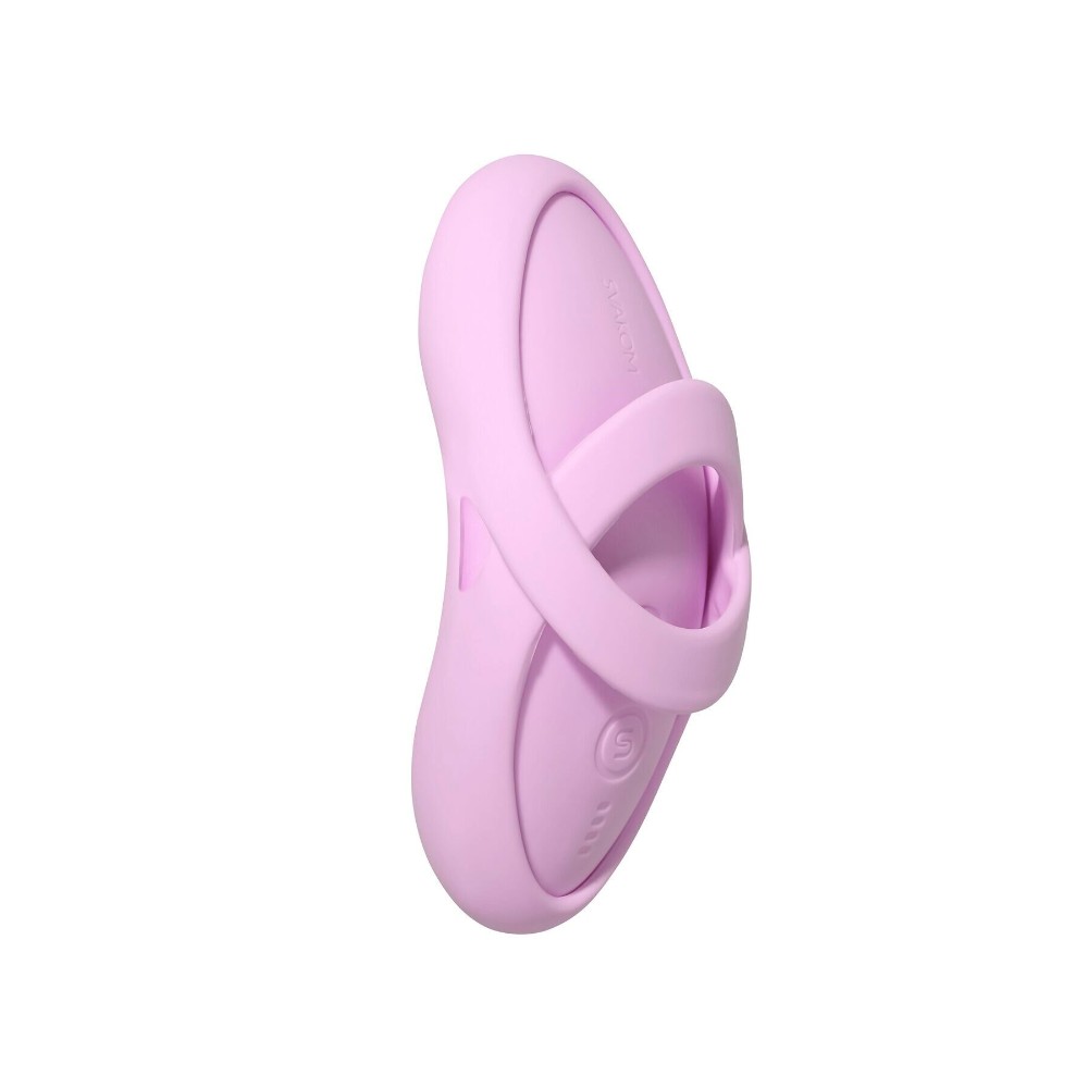 Смарт-вібратор для клітора Svakom Echo 2 Pink Lilac, підігрів до 38 °C, знімна насадка на палець - зображення 1
