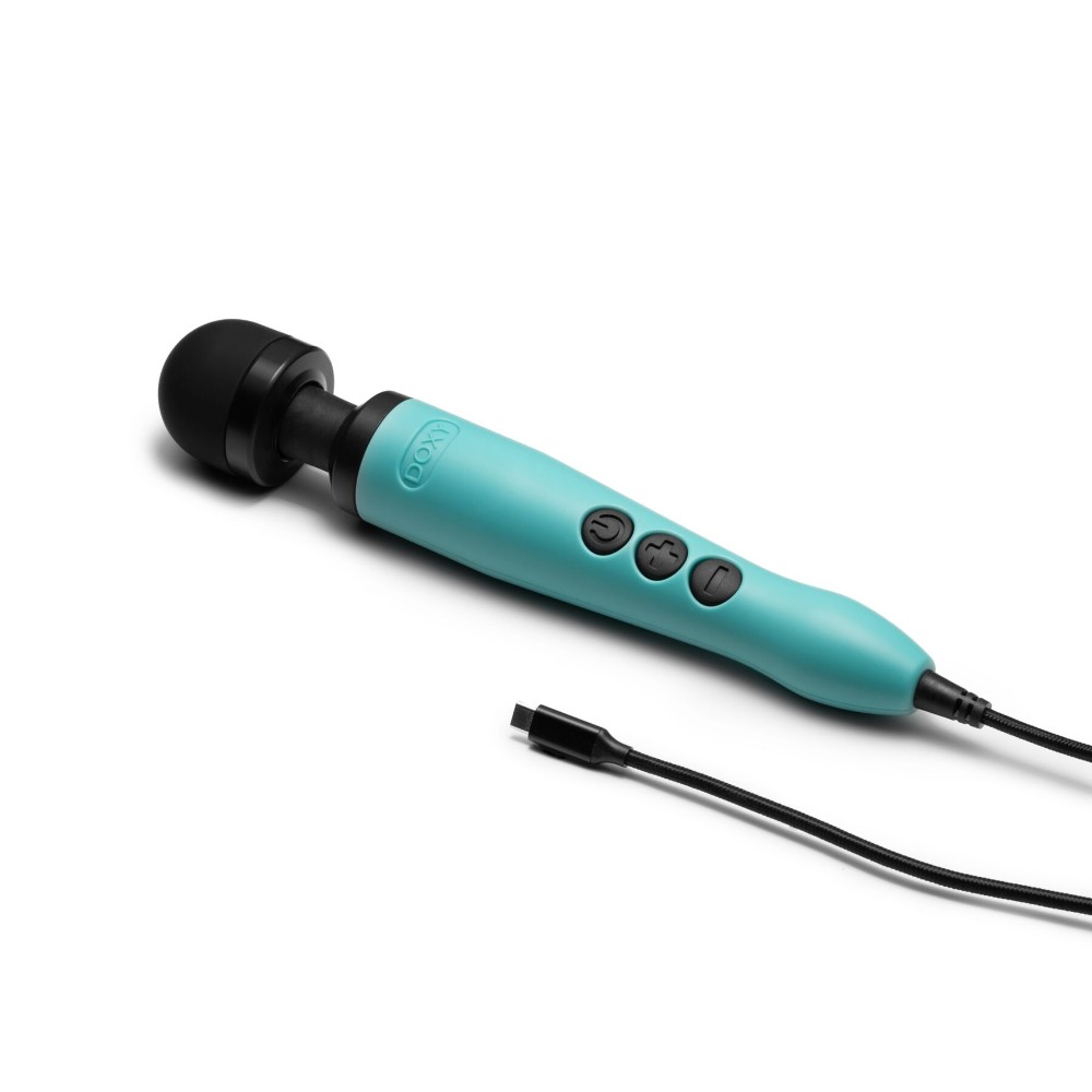 Вібромасажер DOXY3 USB-C Massager TURQUOISE, кабель USB-C, регульована інтенсивність, компактний - зображення 1