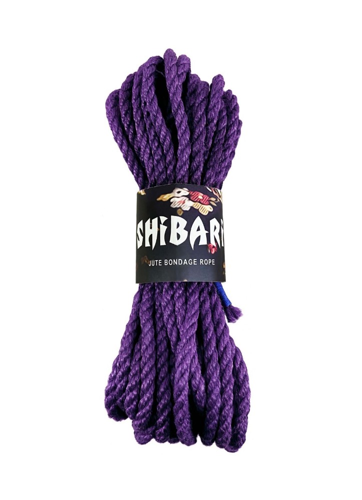 Джутова мотузка для шибарі Feral Feelings Shibari Rope, 8 м бузкова - зображення 1