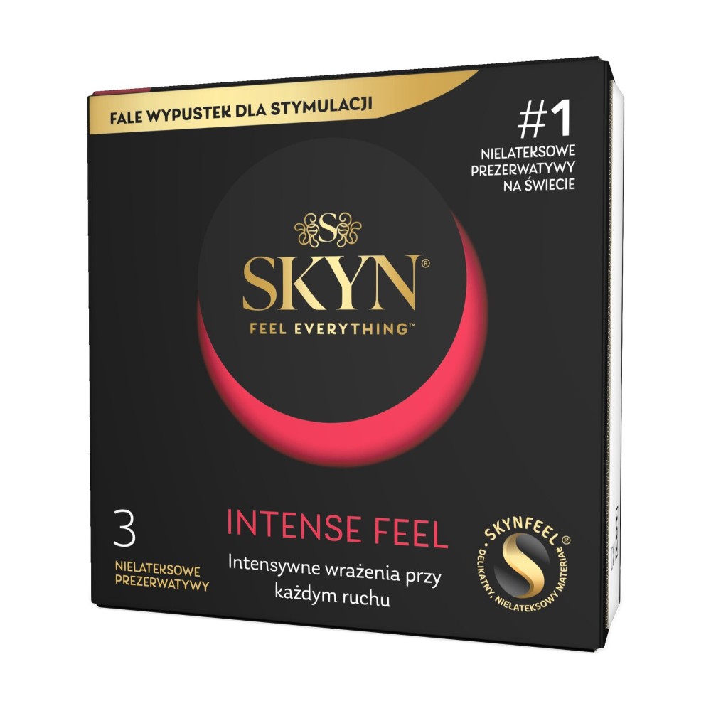 Безлатексні преміум-презервативи SKYN Intense Feel 3 шт - зображення 1