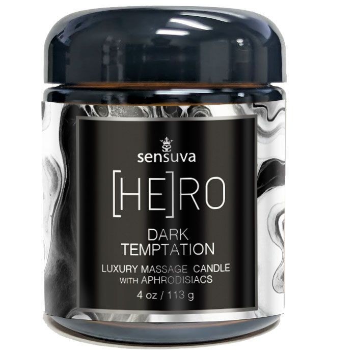 Масажна свічка Sensuva [HE]RO Dark Temptation Massage Oil Candle 113г - зображення 1