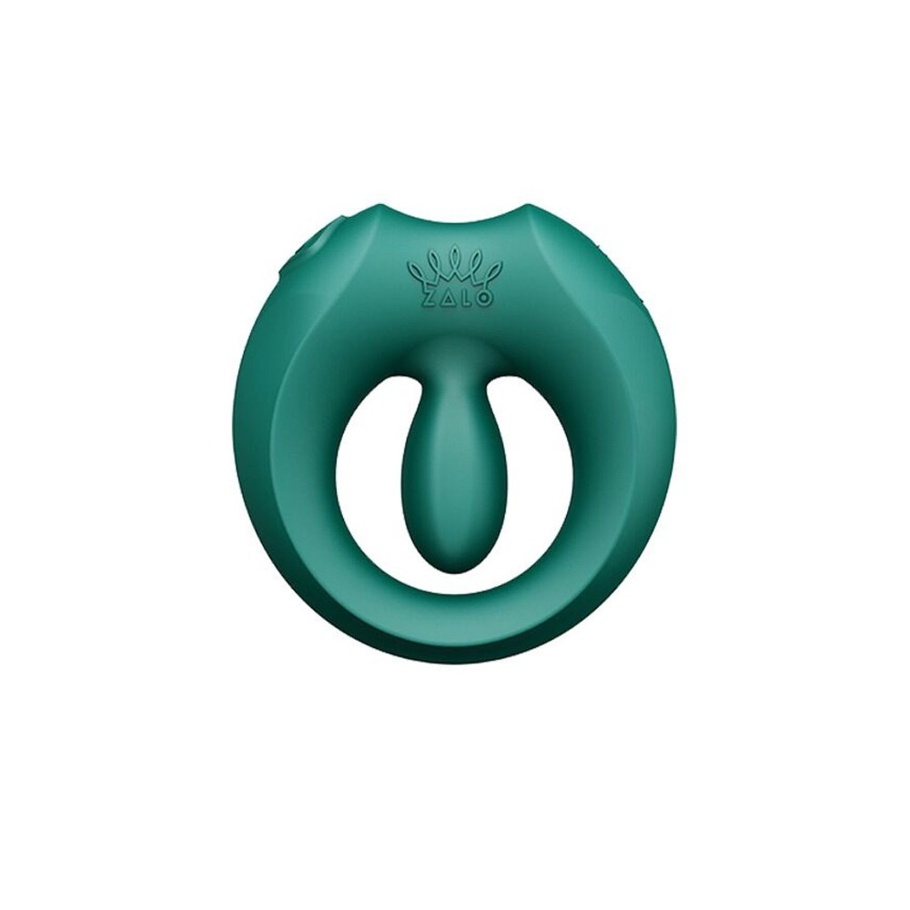 Ерекційне смарт-віброкільце Zalo Apis Turquoise Green, до 4 годин роботи, зарядний кейс - зображення 1