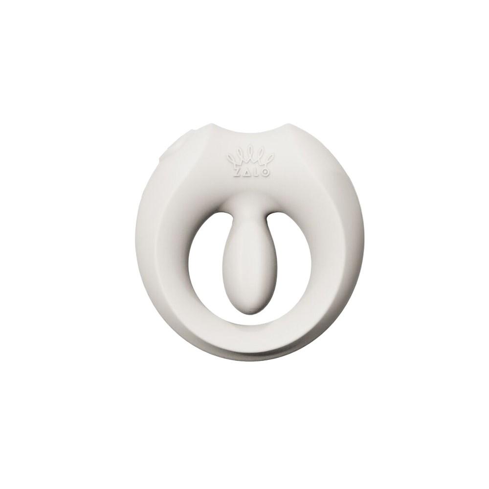 Ерекційне смарт-віброкільце Zalo Apis Ivory White, до 4 годин роботи, зарядний кейс - зображення 1