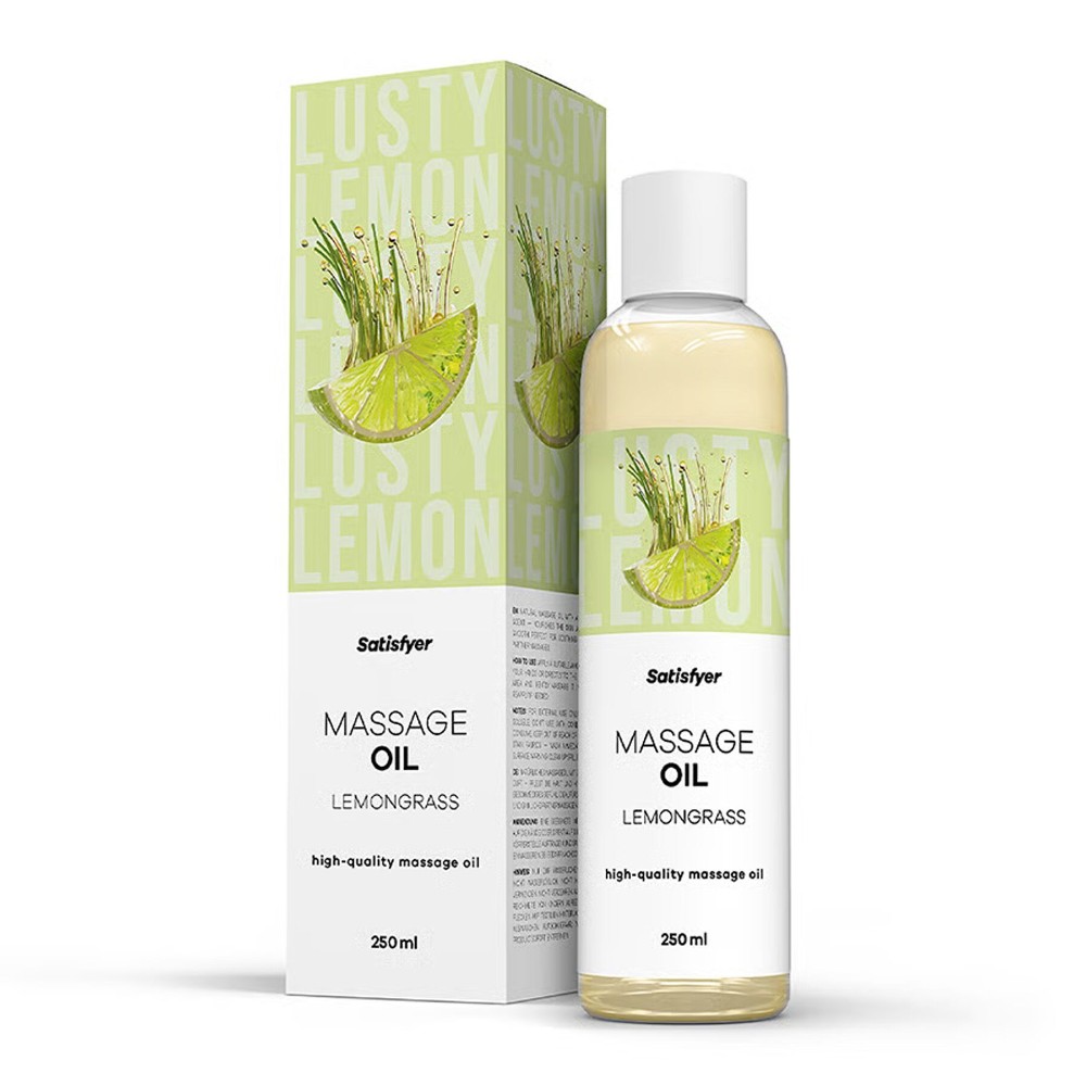Розпродаж!!! Масажна олія Satisfyer Massage Oil Lemongrass 250 мл (термін 30.04.2027) - зображення 1