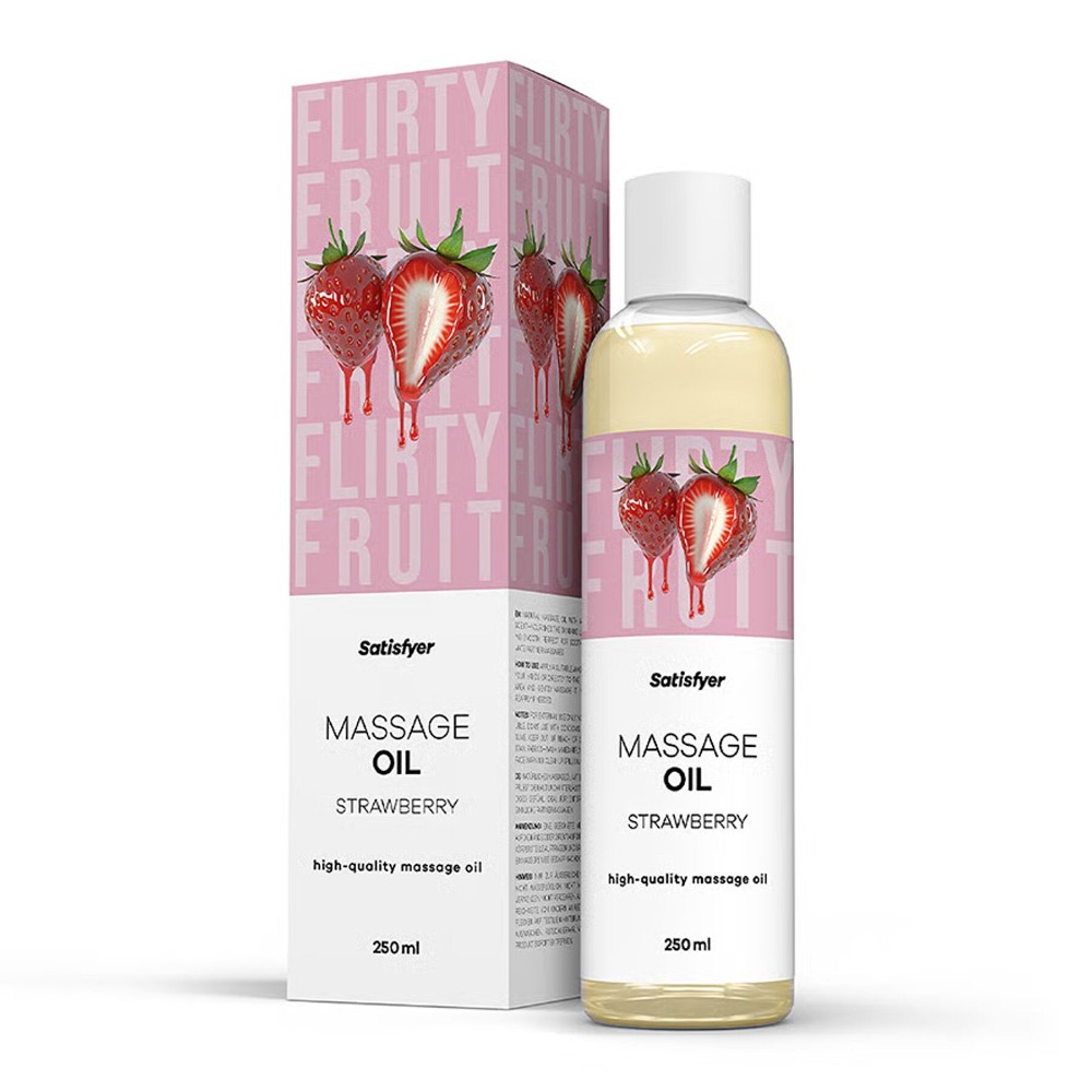 Масажна олія Satisfyer Massage Oil Strawberry 250 мл - зображення 1