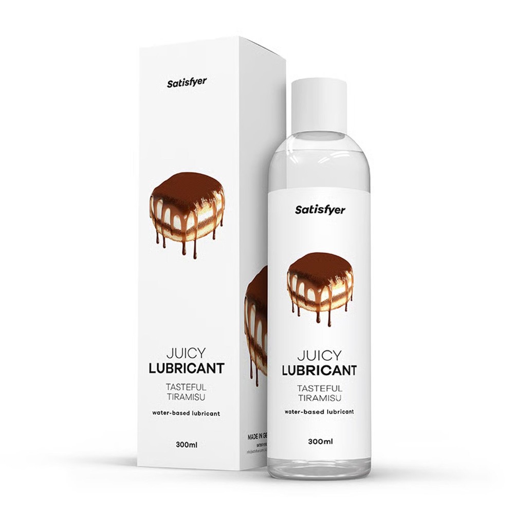 Лубрикант на водній основі Satisfyer Juicy Lubricant Tasteful Tiramisu water based 300 мл - зображення 1