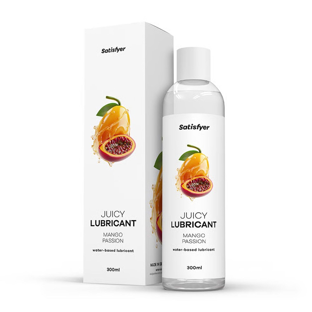 Лубрикант на водній основі Satisfyer Juicy Lubricant Mango & Passion water based 300 мл - зображення 1