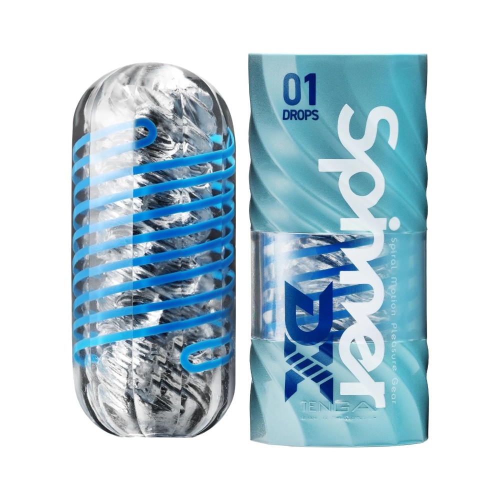 Мастурбатор Tenga Spinner DX 01 Drops, з пружною стимулювальною спіраллю всередині, ніжний вплив - зображення 1