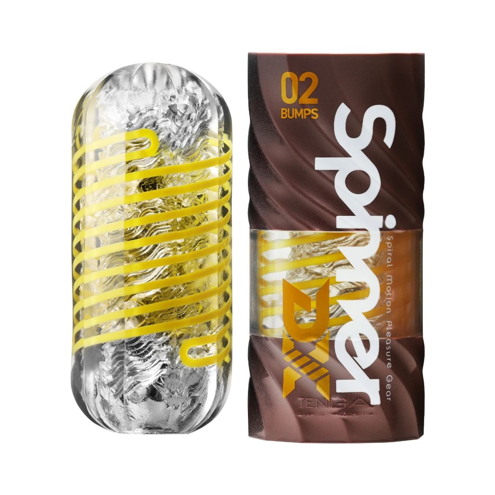 Мастурбатор Tenga Spinner DX 02 Bumps, з пружною стимулювальною спіраллю всередині, середній вплив - зображення 1