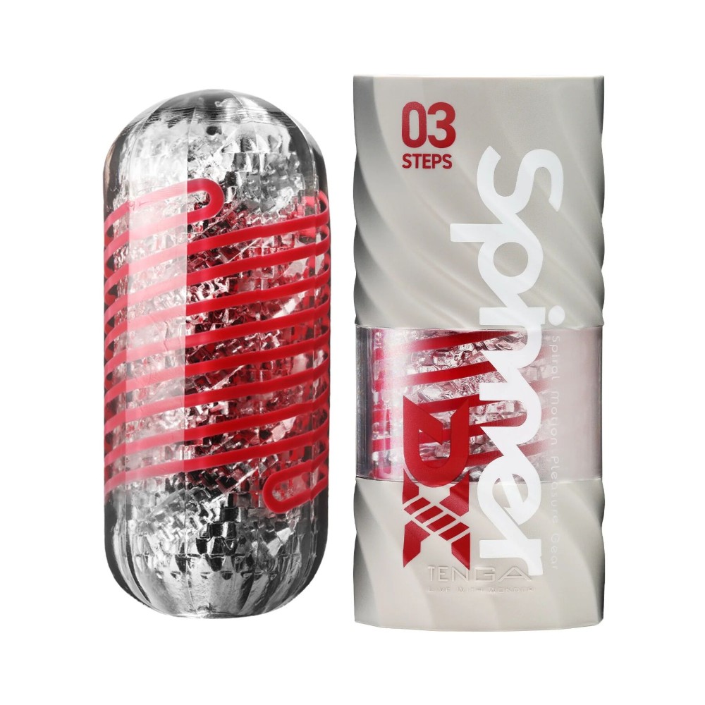 Мастурбатор Tenga Spinner DX 03 Steps, з пружною стимулювальною спіраллю всередині, потужний вплив - зображення 1