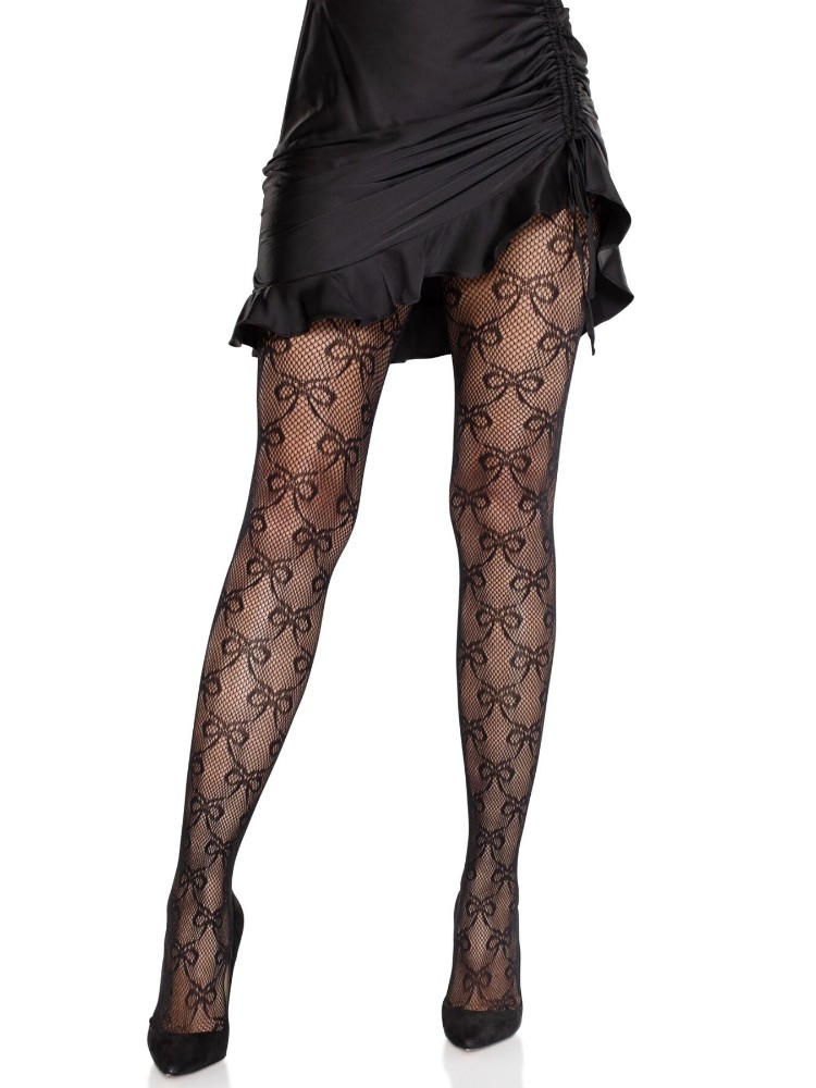 Колготки Leg Avenue Bow Net Tights One Size - зображення 1