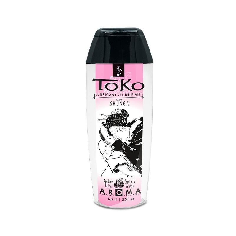 Лубрикант на водній основі Shunga Toko AROMA – Raspberry (165 мл), не містить цукру - зображення 1