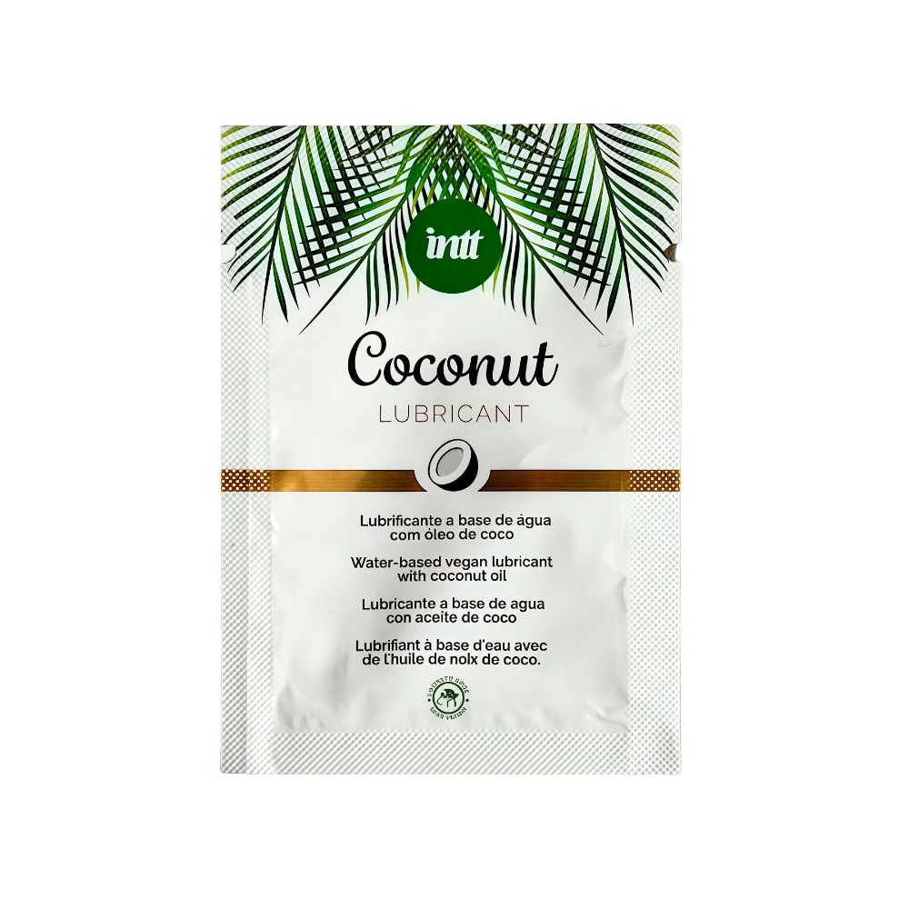 Пробник доглядального лубриканта Intt Coconut з кокосовою олією на водній основі (2 мл) - зображення 1