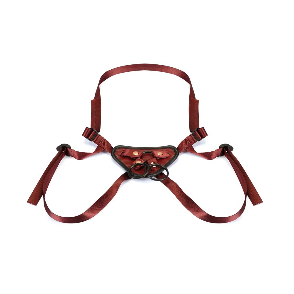 Трусики для страпона Liebe Seele Wine Red Strap-on Harness - зображення 1